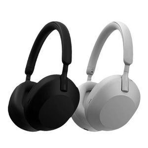 Casque XM5 Casque Bluetooth monté sur la tête Casque sans fil stéréo véritable intelligent pour processeur antibruit avec logo et boîte de vente au détail DHL