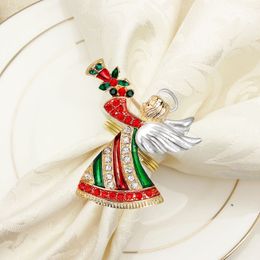 Otage de serviettes de Noël porte-nagers mignonnes coiffeuse anneau de Noël arbre de Noël wath couronne de mariage décor de serviette de serviette de serviette serviette de serviette
