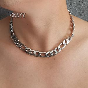 KERSTcadeaus voor heren jongens enorme zware 12 mm 24 inch zilveren roestvrijstalen Figaro ketting NK Chain Link ketting voor mens211a