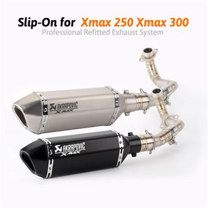 Xmax 250 300 motocicleta de escape 250 silenciador modificado 300 Slip-On para serie Scooters 2017-2019222k