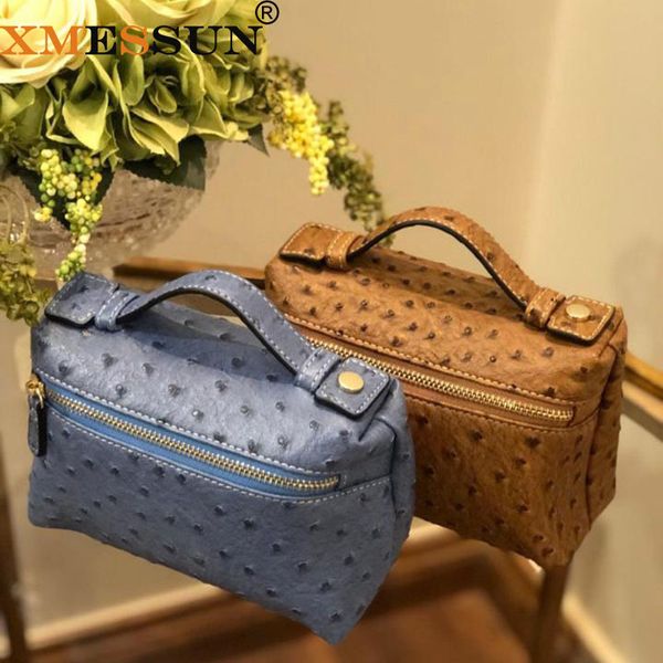 XMESSUN luxe haute qualité autruche motif PU pochette en cuir pour femmes mode à la mode concepteur maquillage sac à main sac à main sac 230724