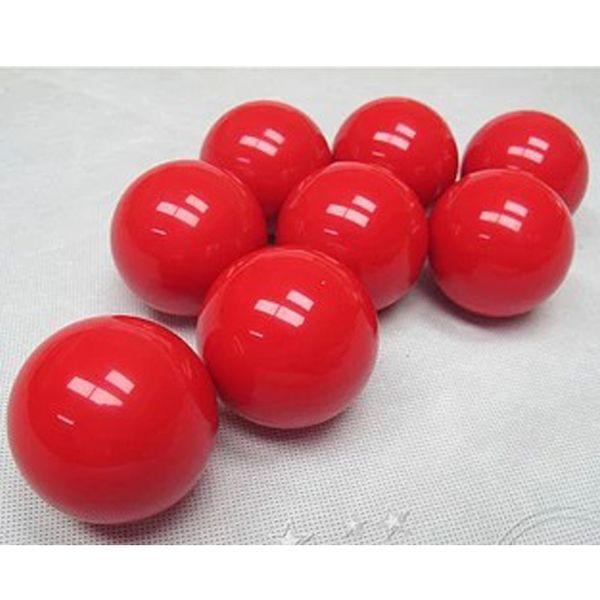 XMLIVET 3PCS / LOT 52,5 mm Red Ball Resin 2 1/16 pouces Snooker Balls Hot Vale