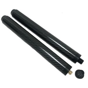 XMLIVET 6INCH8INCH10INCH12INCH Black Carbon Billard Cue Extensions With Bumper for Longoni Cues Pool Cue Extenders 240311