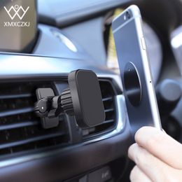 XMXCZKJ Magnetische autotelefoonhouder Ontluchter Magneetbevestiging GPS Smartphone Mobiele standaard Ondersteuning voor iPhone 13 Xiaomi Huawei Samsung