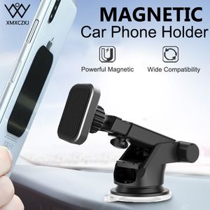 XMXCZKJ Universele Magnetische Telefoon Houder Voor iPhone Xs Max X 8 Telescopische Zuignap Auto Voorruit Dashboard Mount Met Cradle