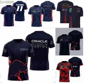 Xn6c Polos pour hommes F1 Formule 1 T-shirt de course Nouvel été Col rond Manches courtes Même personnalisable