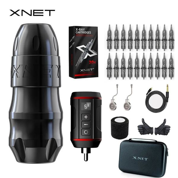 XNET Sita – Kit de Machine à stylo de tatouage, puissant moteur sans balais, course 3.5-4.0-4.5mm, connecteur de câble RCA pour tatouage, Art corporel 231229