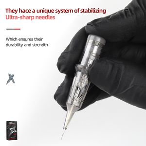 Agujas de tatuaje de cartucho de rayos X de XNET Sombra Red Rs Desechable Seguridad Esterilizada Aguja para tatuajes para cartuchos Máquinas 20 PC