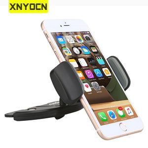Xnyocn support pour téléphone 360 Rotation réglable universel voiture support de téléphone portable fente pour CD support de téléphone portable pour Xiaomi Smartphone