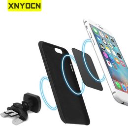Xnyocn Magnetische Houder Auto Mobiele Ondersteuning Mobiele Telefoon Houders 360° Verstelbare CD Slot Air Vent Mount Stand Voor Xiaomi Smartphone