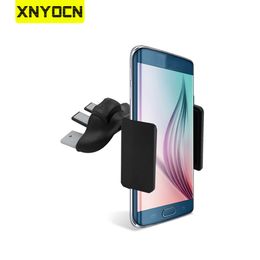 Xnyocn Universal Car CD Slot Support de montage pour téléphone Car Air Vent Stand Berceau pour Support de téléphone de voiture