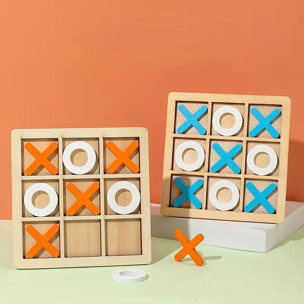 XO Triple Well Chess Toys Jiugongge Triple Chess Tablero de ajedrez de juego de escritorio interactivo para padres e hijos