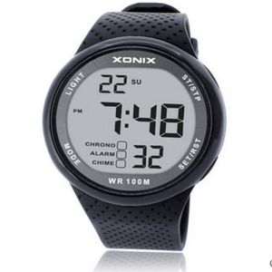 Xonix Men Sports Watch Digital Imperproof 100m Swimming Watch LED Light Chronograph Multifonction Diver Outdoor Wristwatch204X
