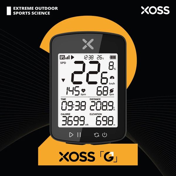 Xoss G2 GPS G2 Cycling Computer G Plus Wireless Speedperter Bluetooth Tracker STAPHOPHER ROAD Bike MTB Bicycle Odomètre 240416