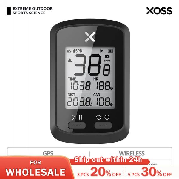 Xoss GG GPS Bike Computer Wireless Cycling Speedometer Road Mtb étanche Bluetooth Ant Cadence Speed Bicycle 240416