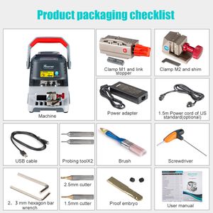 XP-005 Key Cutting Machine V1.5.7 pour toutes les clés perdues Batterie intégrée Mise à jour gratuite à vie