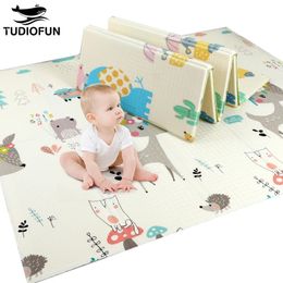 XPE Mat 1CM Dikte Cartoon Pad Kid Speelkleed Opvouwbare Anti-slip Tapijt Kinderen Spel Mat Tudiofun baby Speelgoed 240220