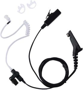 XPR 7550 7550e Oortelefoon Caroo 2-draads Surveillance Kit Headset met één paar middelgrote oorstukjes voor Motorola 2-weg radio XPR6550 APX6000 APX4000