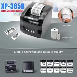 Xprinter XP-365B Label Lrinter Thermische Barcodeprinter Sticker 20-80mm Papier in supermarkt voor Windows/Linux