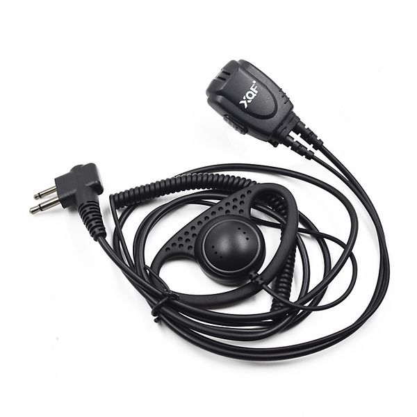 Xqf 2 épingles de sûreté clip de garde oreille téléphone écouteur ptt microphone pour talkie-walkie véhicule à moteur gp300 gp3688 cp200 radio portable dp1400