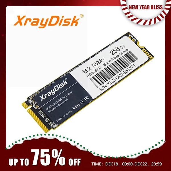 XrayDisk M.2 SSD PCIe NVME 128GB 256GB 512GB 1 to Gen3 * 4 disque SSD 2280 disque dur interne HDD pour ordinateur de bureau 231220