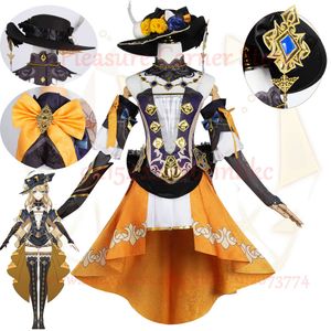 Costume de Cosplay Navia, ensemble complet avec chapeau, Genshin Impact, Fontaine de Cosplay, robe de Cosplay, uniforme de cosplay, Xs-3xl