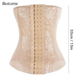 XS Girdle Body Shaper pour les femmes Sliming Belt Trainer de taille respirante avec crochets en acier corset de corset