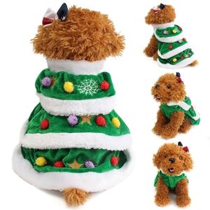 XSSMLXLXXLXXXL Christmas Festival Tree Pet Dog Cat Coat Puppy Warm Dogs Ropa Ropa Y200328