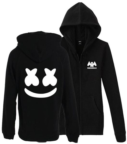 XS a 3XL talla grande DJ Marshmello hombres sudaderas con capucha sudadera mujer cremallera hip hop chaqueta con capucha abrigo tracksuits1092464