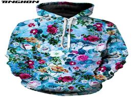 Xs7xl New Fashion Mens Hoodies Retro Flowers Rose Peony Chrysanthemum Print 3D Unisexe Sweat à capuche décontracté 04 Y2006015338499