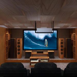 Xstromson 150 pouces 4K 16: 9 Matte White White Acoustic Transparent HD 3D Film Frame Projecteur Écran pour le cinéma Home
