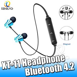 XT-11 Magnético Bluetooth TWS Auriculares Manos libres Hifi Surround Auriculares estéreo para iPhone 11 Pro Max Samsung Huawei LG Teléfono Auriculares izeso