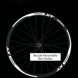 Stick Sticle MTB Sticker Road Bike Rim Decals Largeur 20 mm Autocollants de cyclisme réfléchissants 20 "24" 26 "27,5" 29 "700C ACCESSOIRES DE BICYLE 231221