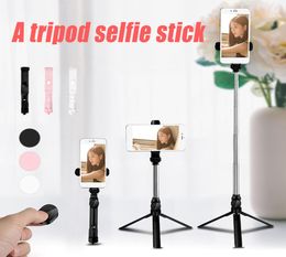 XT10 Selfie Stick Bluetooth Mini trépied Selfie Stick extensible portable autoportrait avec obturateur à distance Bluetooth pour iPhone An9534400
