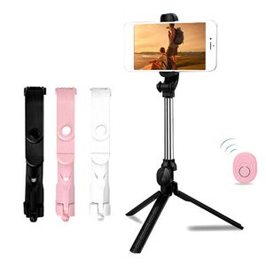 XT10 Selfie Stick trépieds pliables sans fil Bluetooth contrôle trépied en alliage d'aluminium pour téléphone portable avec boîte de vente au détail