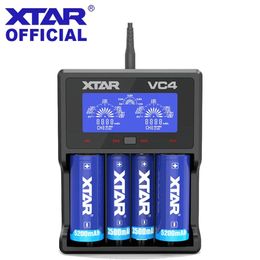 XTAR-batterijlader VC2 VC4 VC2S VC4 VC4S VC8 LCD-oplader voor 14650 18350 18490 18500 18700 26650 22650 20700 21700 18650 Batterij