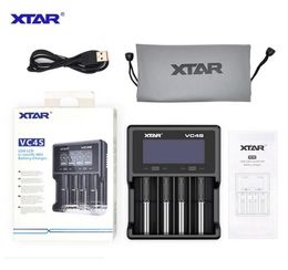 Cargador de batería XTAR VC4S Chager NiMH con pantalla LCD para cargadores de baterías Liion 10440 18650 18350 26650 32650sa35a35a374630521