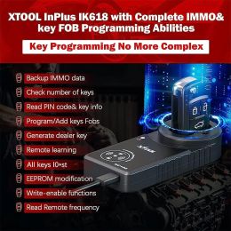 XTOOL INPLUS IK618 Automotive Immo Key Programming Tool X100Pad3 CAR OBD2 Todos la herramienta de diagnóstico del sistema Codificación de la ECU activa