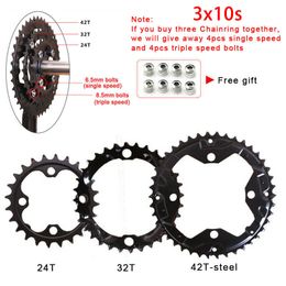 XTR MTB Crankset 104/64BCD Bicycle Crankset 3*9s 3*10s Triple Bike Crank Set 170mm geïntegreerde crank met BB voor XTR XT