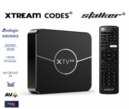 Xtream codes tv box meelo plus xtv se 2 stalker le plus intelligent système Android Amlogic S905W2 4K 2G 16G Media Player3962326