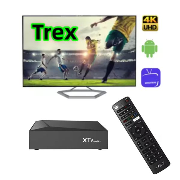 Air XTV avec télécommande BT Le dernier modèle TV Box 4K Player Android 11 2GB RAM 16 Go Rom 5G Double WiFi Set Top Box Ajouter Trex 12M TV pour les États-Unis Canada Arabie UK Switzerland Allemagne