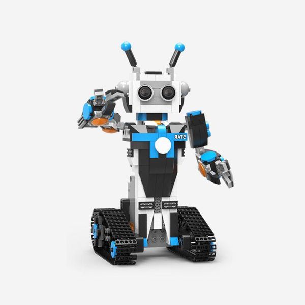 Livraison gratuite XuanPing DIY STEAM Block Building RC Robot Stick / App Control Progarmmable Robot Toy développer la pensée logique pratique abil Sicb