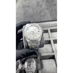 XUBX moissanite Mosang steen diamant horloge maatwerk kan de tt van heren automatisch mechanisch uurwerk waterdicht horloge passeren