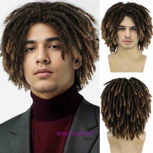 Xuchang perruque sale tresse synthétique Fibre Hair Wigs Mens Full Set