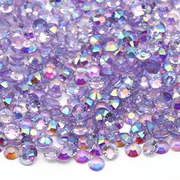 XULIN Hars Bedazzler Kristal Strass Transparant Jelly Paars Ab Non fix Rond Voor Nail Art Decoration2205