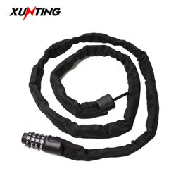 Verrouillage de vélo XUNTING 57cm 4 chiffres Code combinant Lock de sécurité pour le vélo MTB ACCESSOIRES DE MONTRE DE MONTRE ANTIFORM