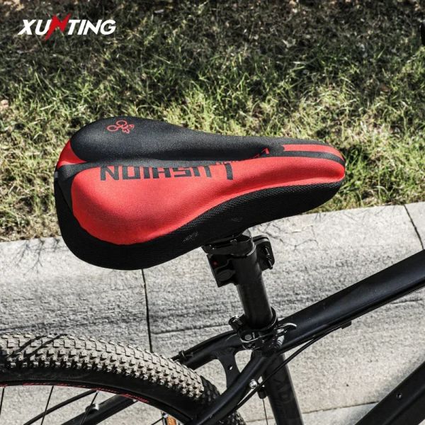 Couverture de selle de vélo Xunting pour hommes et femmes, couverture de siège à cyclisme en silicone respirant pour les vélos de montagne, vélos de route à vélo