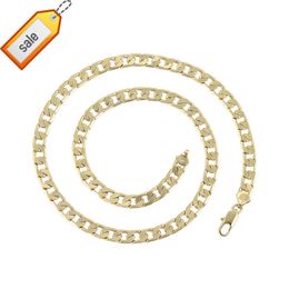 Xuping envío rápido joyería moda 18 K chapado en oro hombres cadena cubana collares