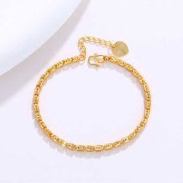Xuping Jewelry Brass Gilded Fashion Bracelet Women's Simple and Exquisite Color Imitation Handwear