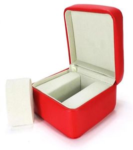 Xury New Square Red pour Omega Box Booklet Booklet Carte et papiers dans les montres anglaises Box Original Inner Hommes externes Men de bracelet 295O224W3314589